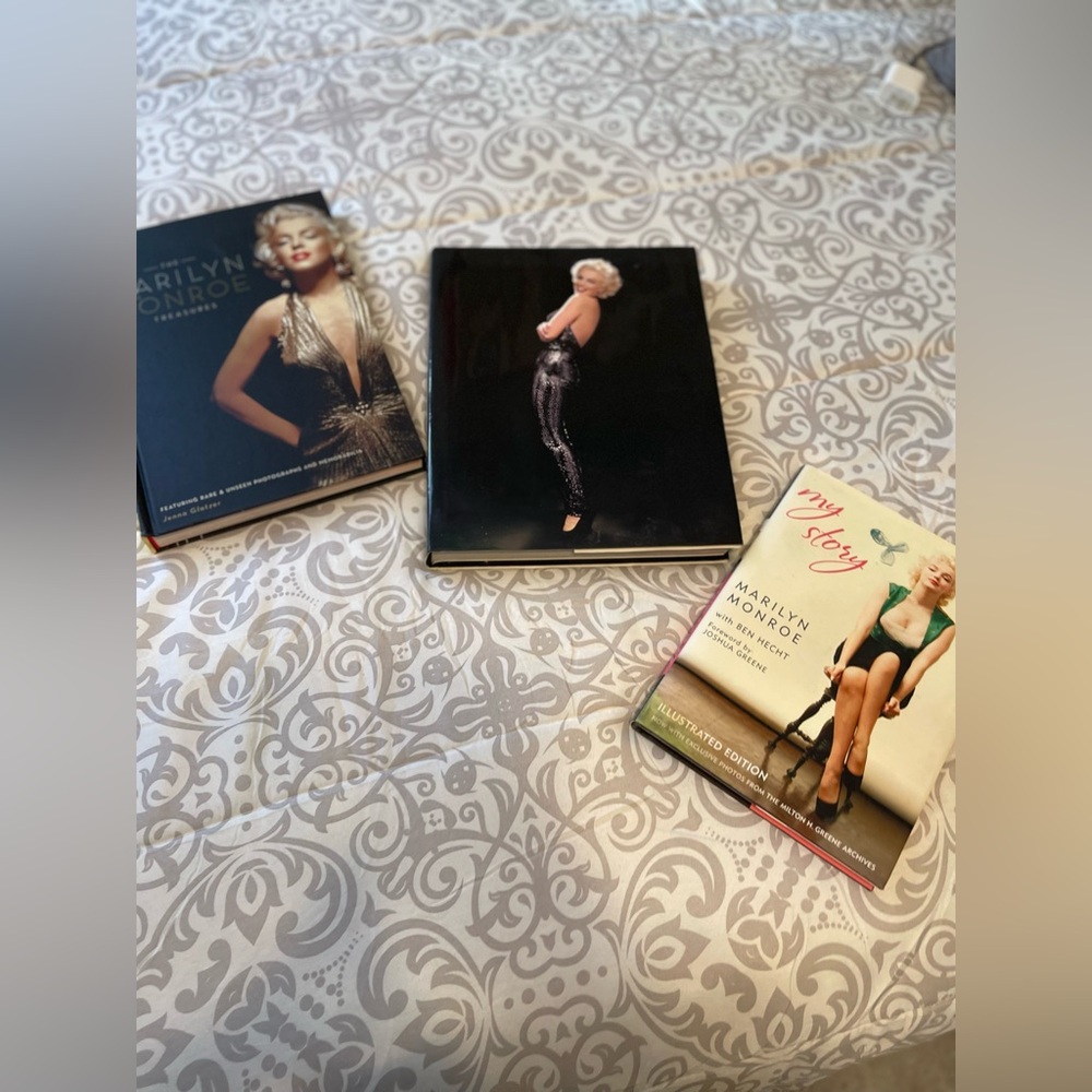 Marilyn Monroe Book Collection - Black, White, Cream Covers